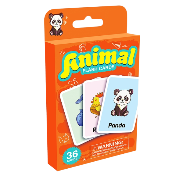Carduri cognitive educative – Animale domestice și sălbatice (36 bucăți)