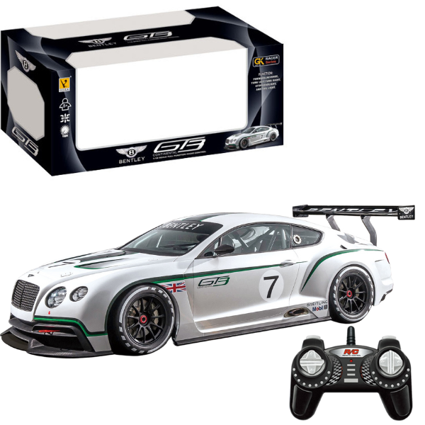 Mașinuță cu telecomandă Bentley GT3 1:18 – Performanță și distracție în aer liber