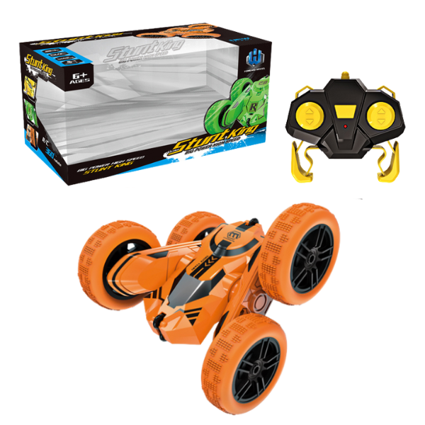 Mașină Stunt Car cu Telecomandă 2.4G și Acumulator USB – 3 Culori Vibrante