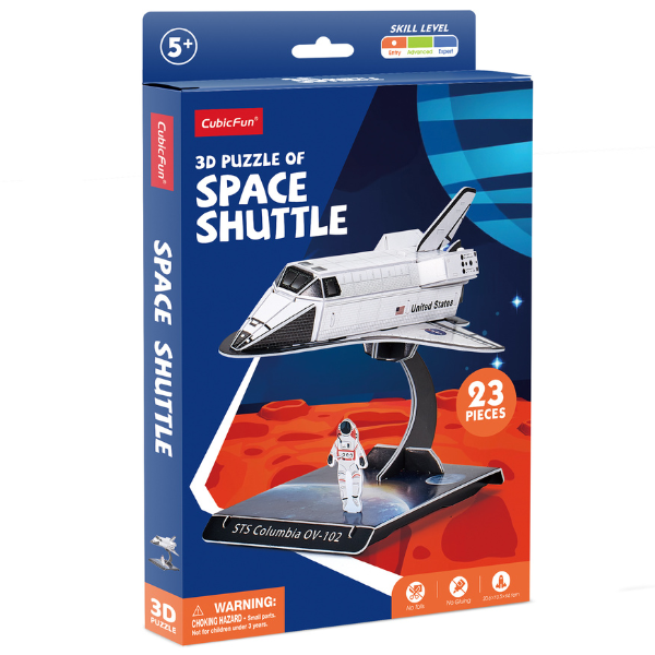 Puzzle 3D „Naveta spațială” – Distracție și Educație pentru Întreaga Familie