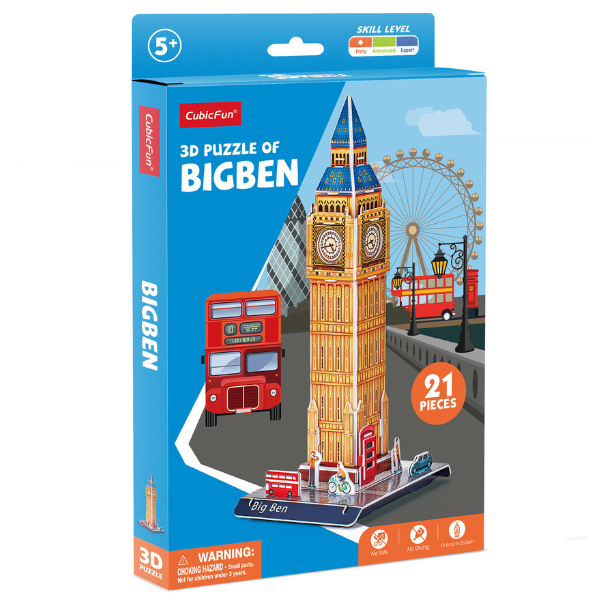 Puzzle 3D „Big Ben” – Învățătură și Distracție pentru Toată Familia