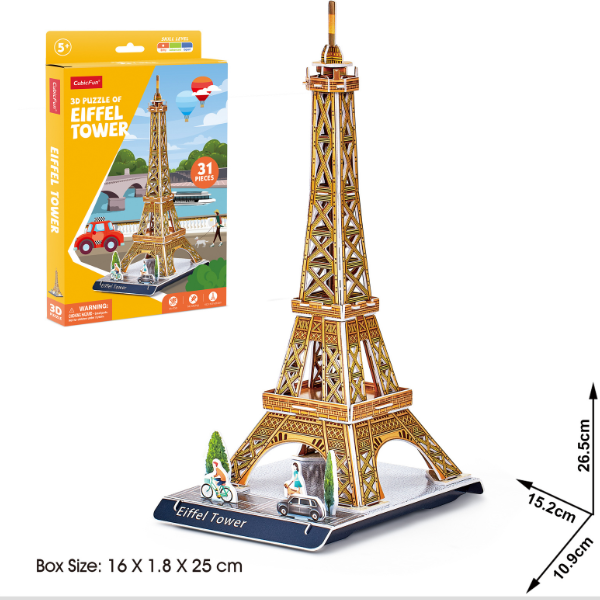 Puzzle 3D „Turnul Eiffel” – Călătorie Educațională în Paris pentru Toată Familia