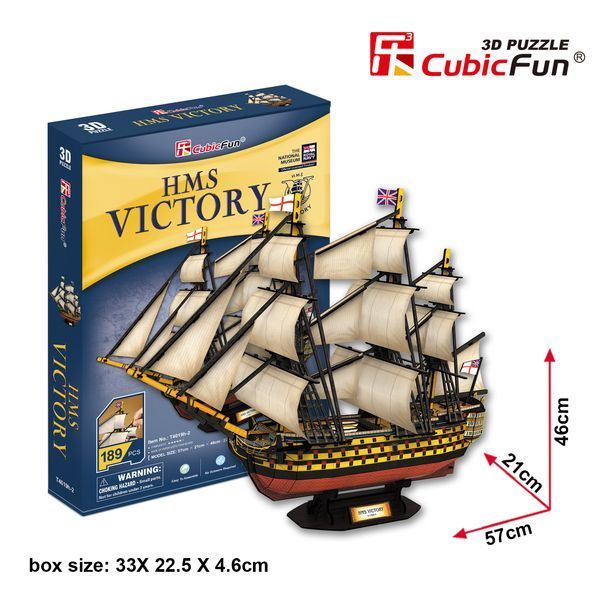 Puzzle 3D „Vas de Război HMS Victory” – O Lecție Istorică pentru Toată Familia