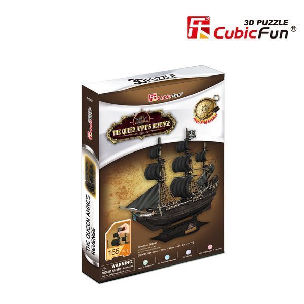 Puzzle 3D „Corabia de pirați – Răzbunarea Reginei Anne” – Aventură Istorică pentru Întreaga Familie
