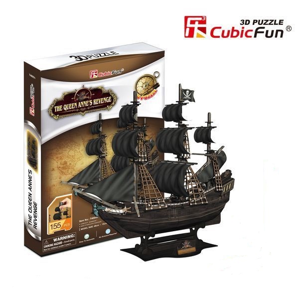 Puzzle 3D „Corabia de pirați – Răzbunarea Reginei Anne” – Aventură Istorică pentru Întreaga Familie