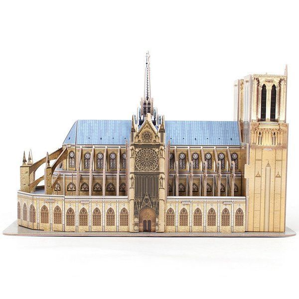 Puzzle 3D Catedrala Notre Dame CubicFun – 53 piese, joc educativ pentru familie