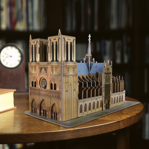 Puzzle 3D Catedrala Notre Dame CubicFun – 53 piese, joc educativ pentru familie