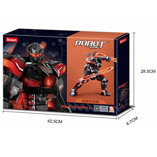 Set de construcție Sluban „Robot – Hoinarul Obscur” | 585 piese
