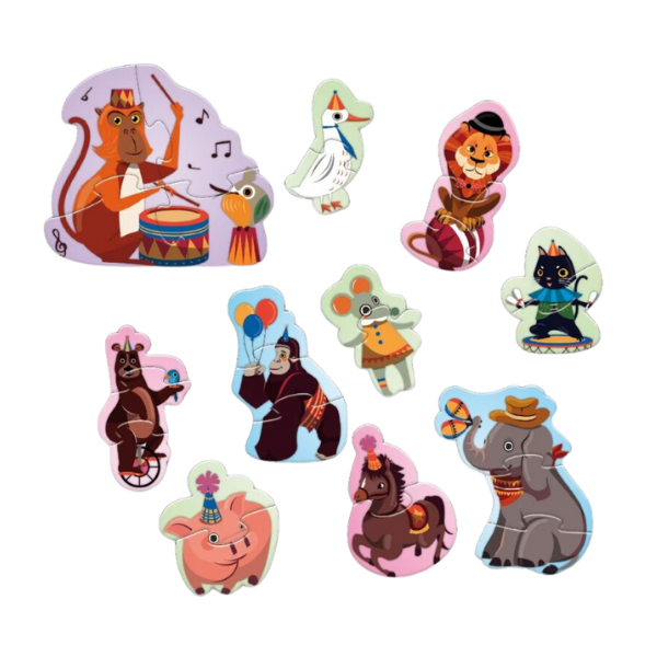 Puzzle educativ „La circ” 4 în 1 – Smile Games