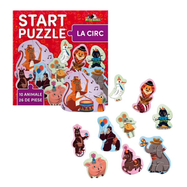 Puzzle educativ „La circ” 4 în 1 – Smile Games