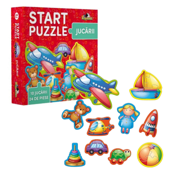 Puzzle educativ 4 în 1 „Jucării” – Smile Games