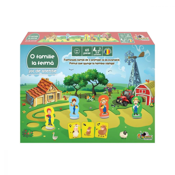Joc educativ de societate „Familia la fermă” – Smile Games