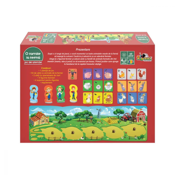 Joc educativ de societate „Familia la fermă” – Smile Games