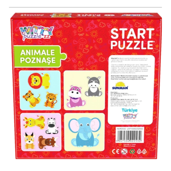 🧩 Puzzle educativ – Animale sălbatice | Smile Games