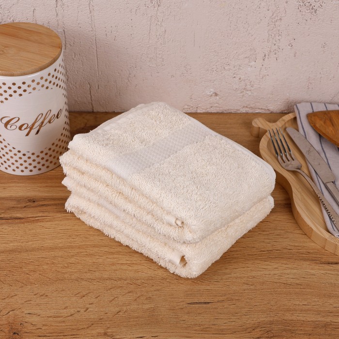 Prosop bucătărie MK HAVLU 30x60 cm – Bumbac, Crem