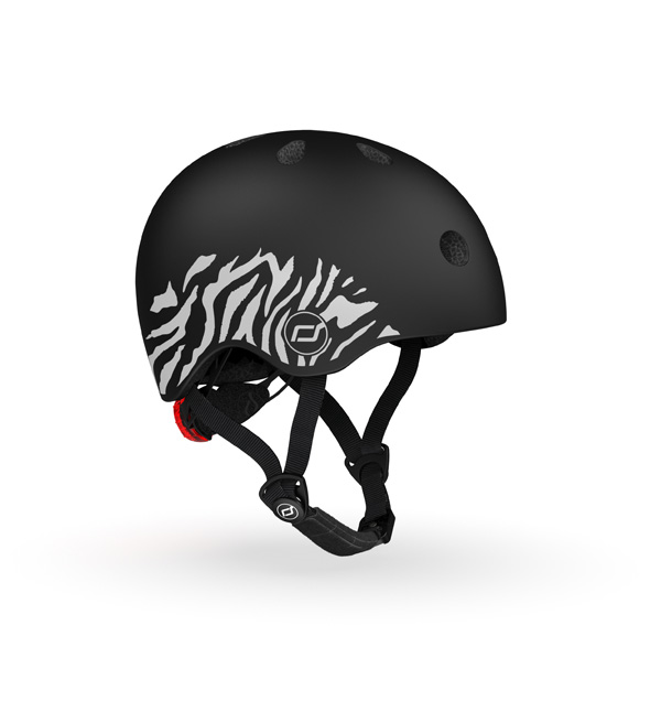 Casca de protectie pentru copii, cu sistem de reglare, Scoot & Ride Zebra, XXS-S, 1 an+