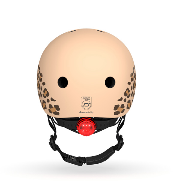 Casca de protectie pentru copii, cu sistem de reglare, Scoot & Ride Leopard, XXS-S, 1 an+