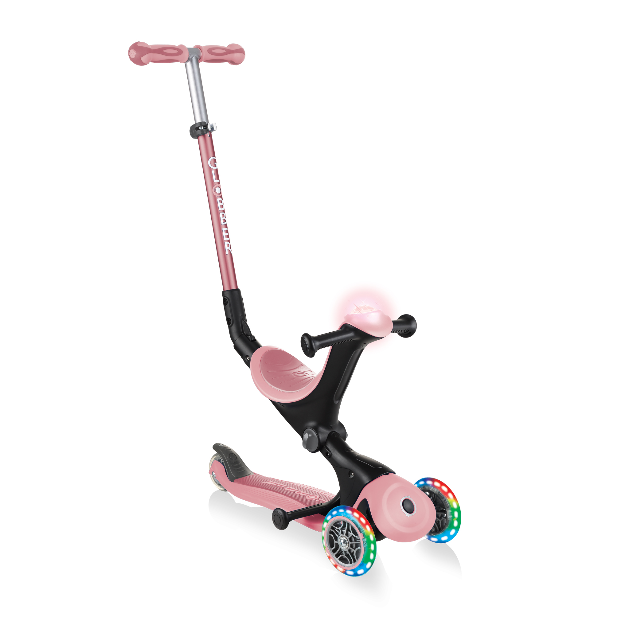 Globber Trotineta Go Up Deluxe, 15 luni -9 ani+, Pastel Pink