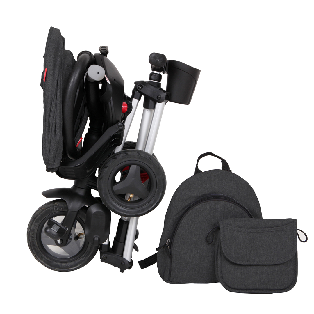 Tricicleta pliabila Qplay Nova+ Rubber Black