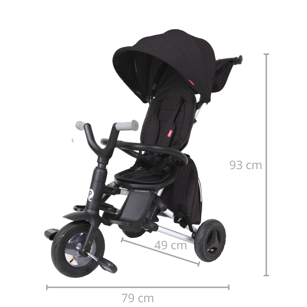 Tricicleta pliabila Qplay Nova+ Rubber Black