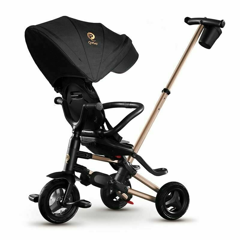 Tricicleta pliabila Qplay Nova+ Rubber Gold