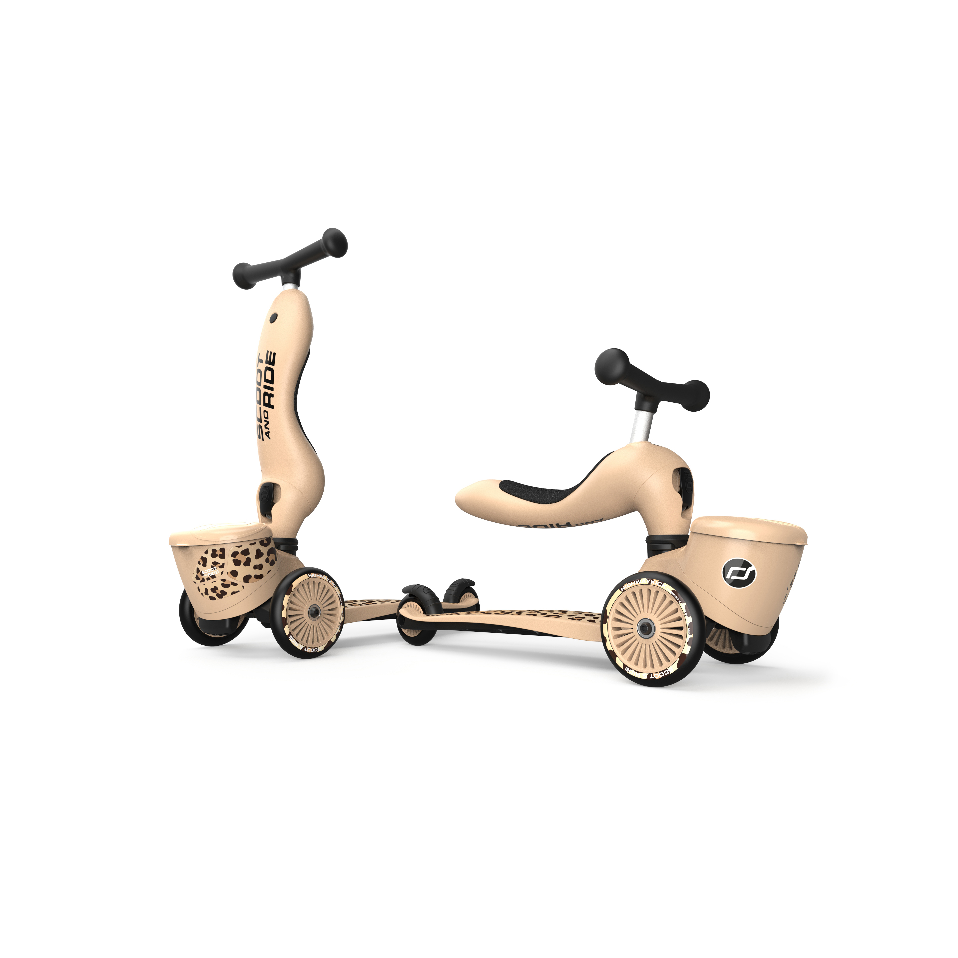 Trotineta 2 in 1 Highway Kick 1 Lifestyle Leopard, Scoot&Ride