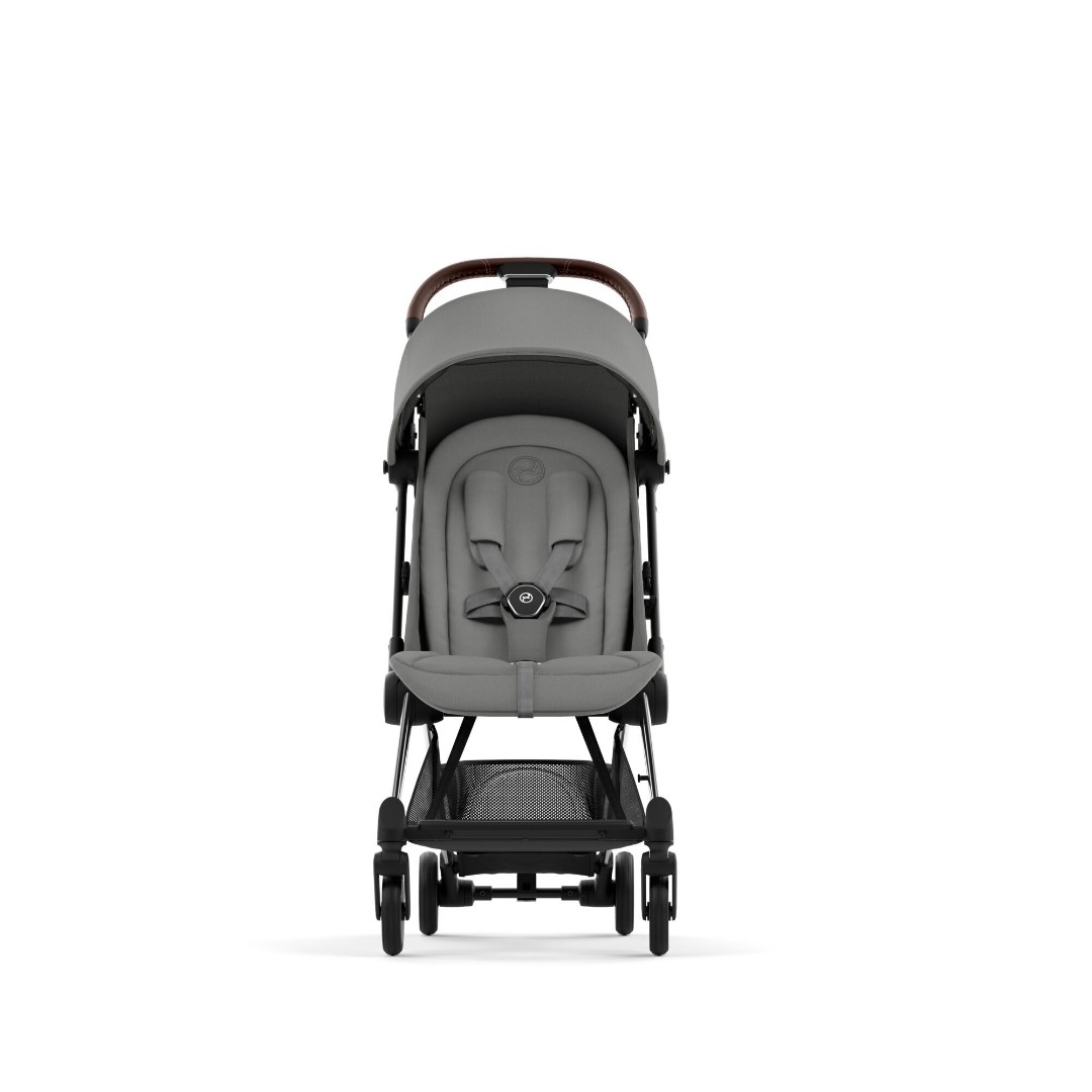Cybex Carucior ultracompact Coya Chrome Dark Brown Mirage Grey,  dark grey
