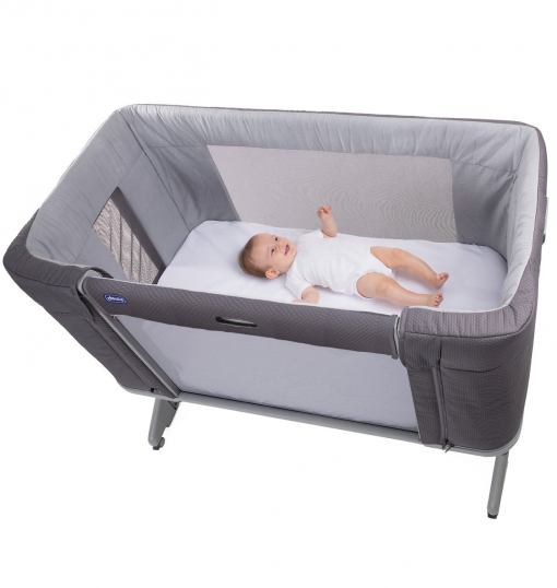 Chicco Patut atasabil Next 2 Me Forever, 3 in 1, Moongrey, 0luni+