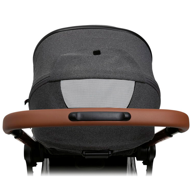 Carucior Chicco Mysa, Black Satin, 0+ luni