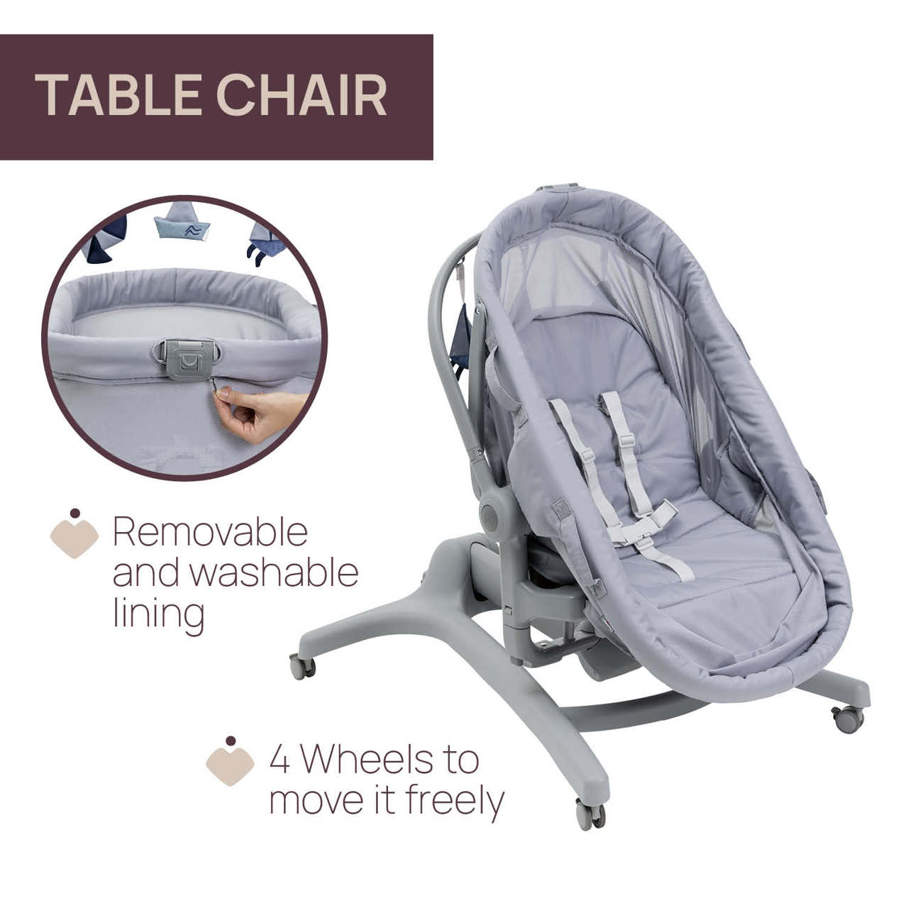 Cosulet multifunctional 5 in 1 Chicco Baby Hug Pro, Earl Grey, 0luni+