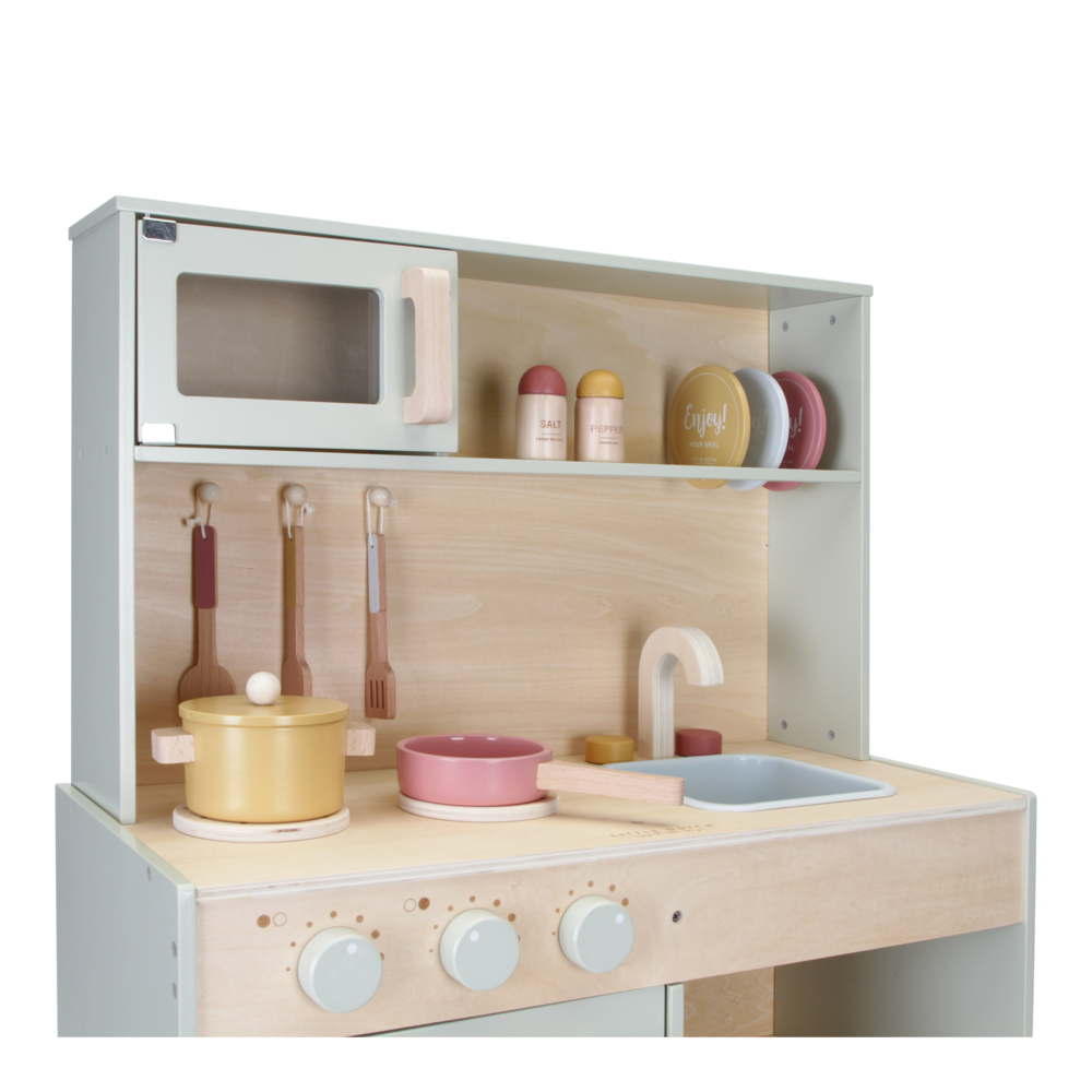 Bucatarie din lemn FSC - mint - Little Dutch LD7088