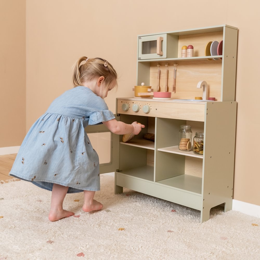 Bucatarie din lemn FSC - mint - Little Dutch LD7088