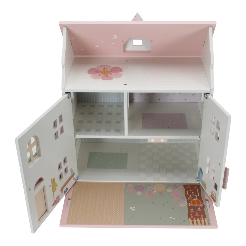 Casuta de papusi cu mobilier din lemn FSC - Little Dutch LD7117