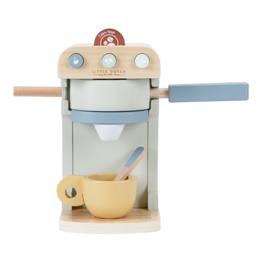 Cafetiera/Espressor de cafea din lemn FSC - Little Dutch LD 7081