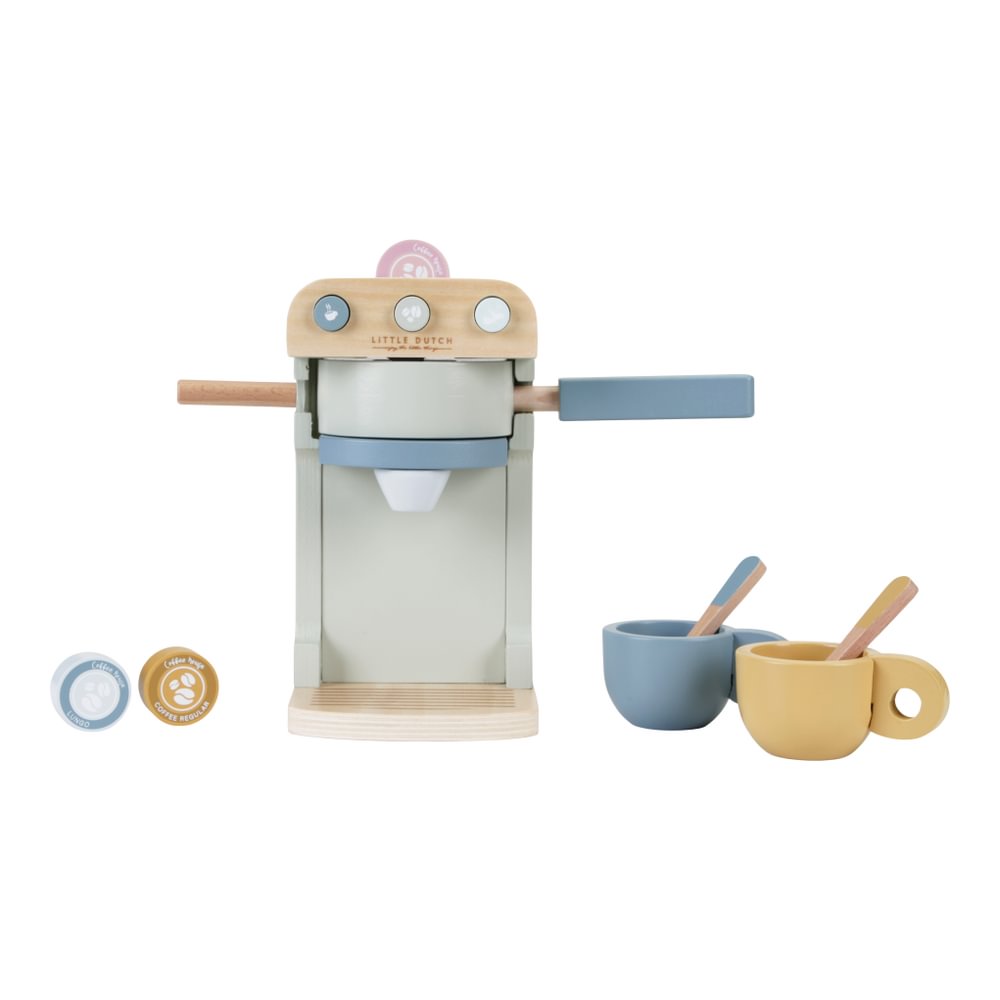 Cafetiera/Espressor de cafea din lemn FSC - Little Dutch LD 7081