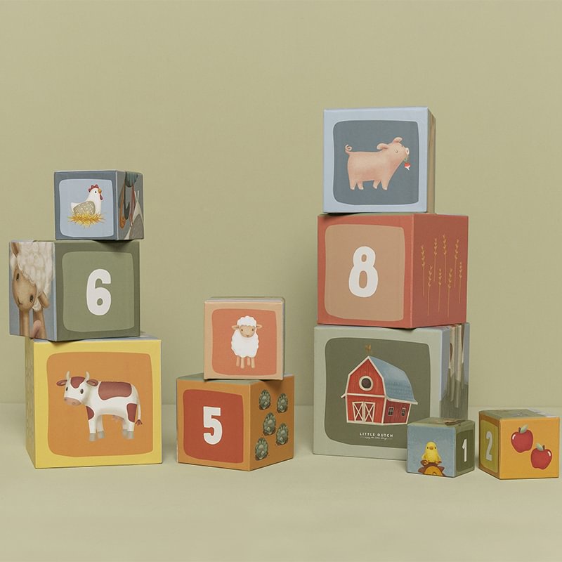 Cutii pentru stivuire din carton FSC - Little Farm - Little Dutch LD7139