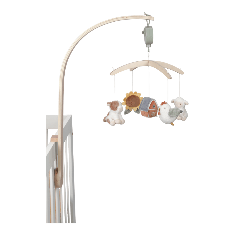 Carusel muzical cu brat de lemn - Little Farm - Little Dutch LD 8818
