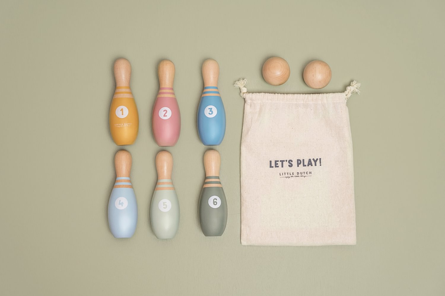 Joc de bowling din lemn FSC - Little Dutch 
