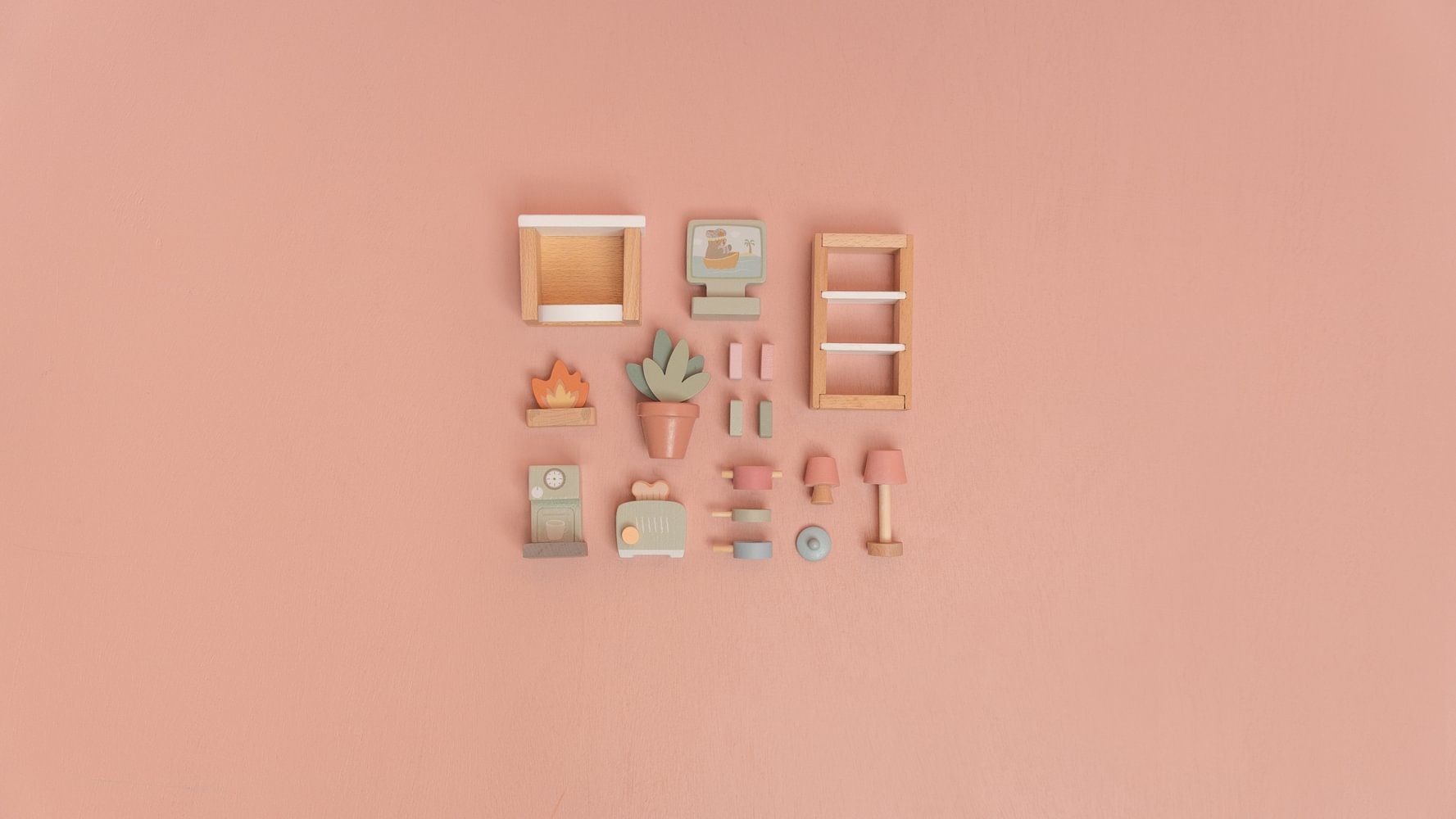 Accesorii din lemn FSC pentru casute de papusi - Extensie mobilier - Little Dutch 