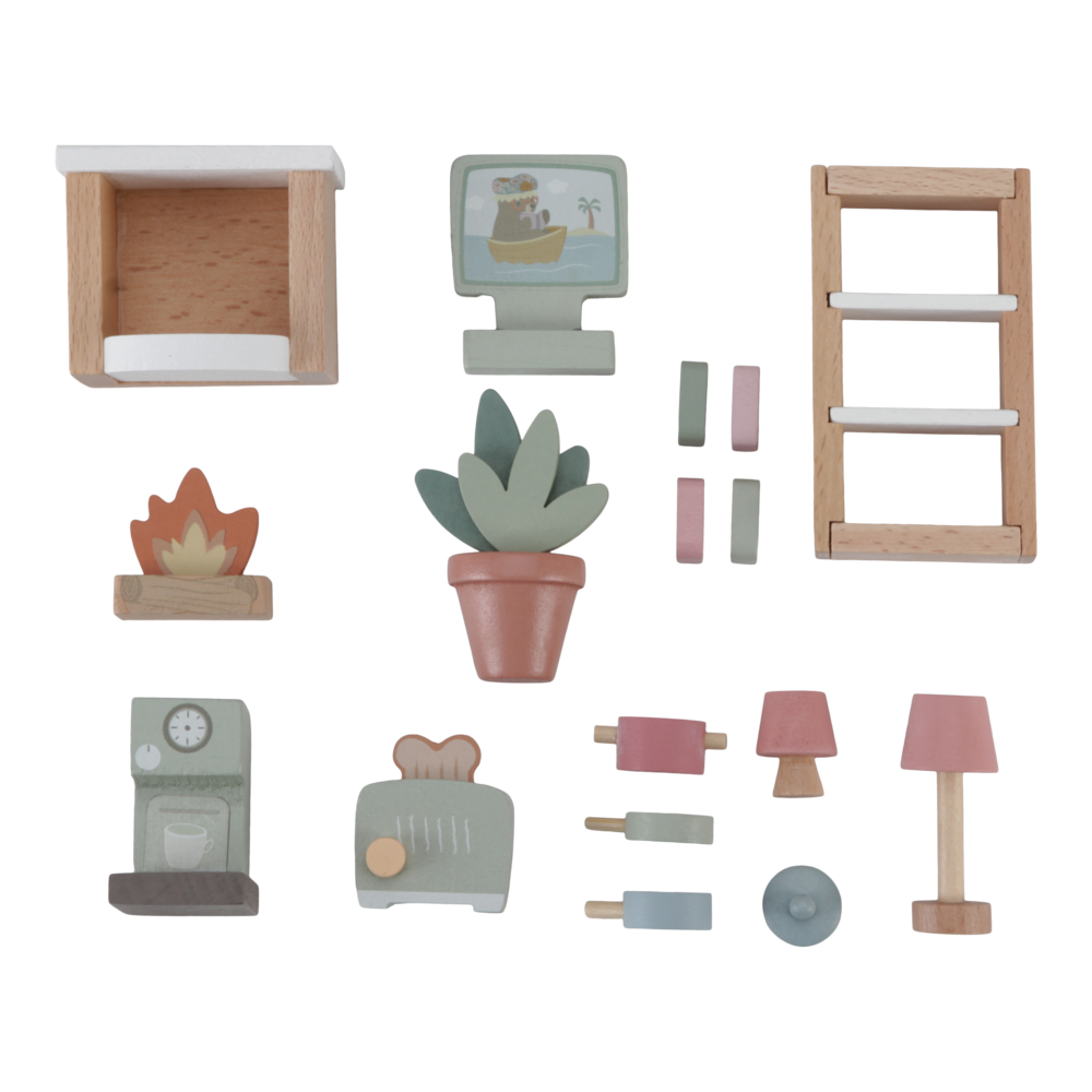 Accesorii din lemn FSC pentru casute de papusi - Extensie mobilier - Little Dutch 