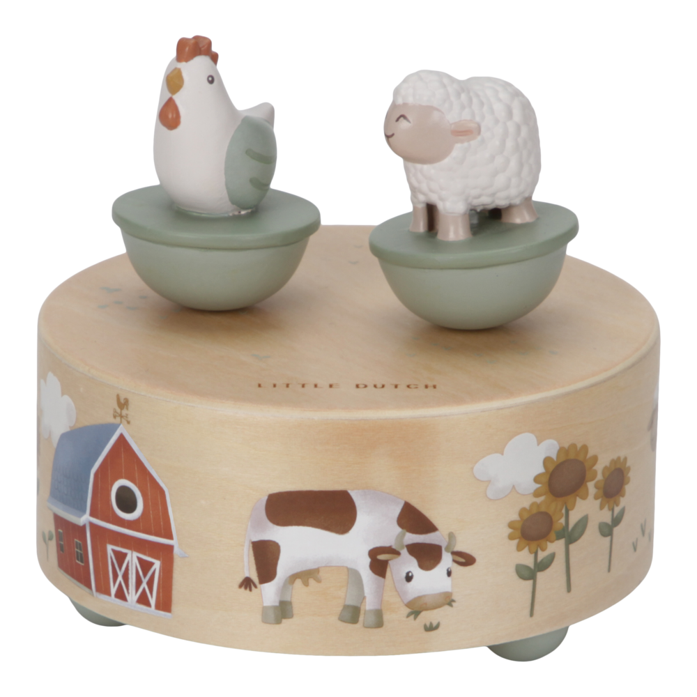 Cutie muzicala din lemn FSC - Little Farm - Little Dutch 