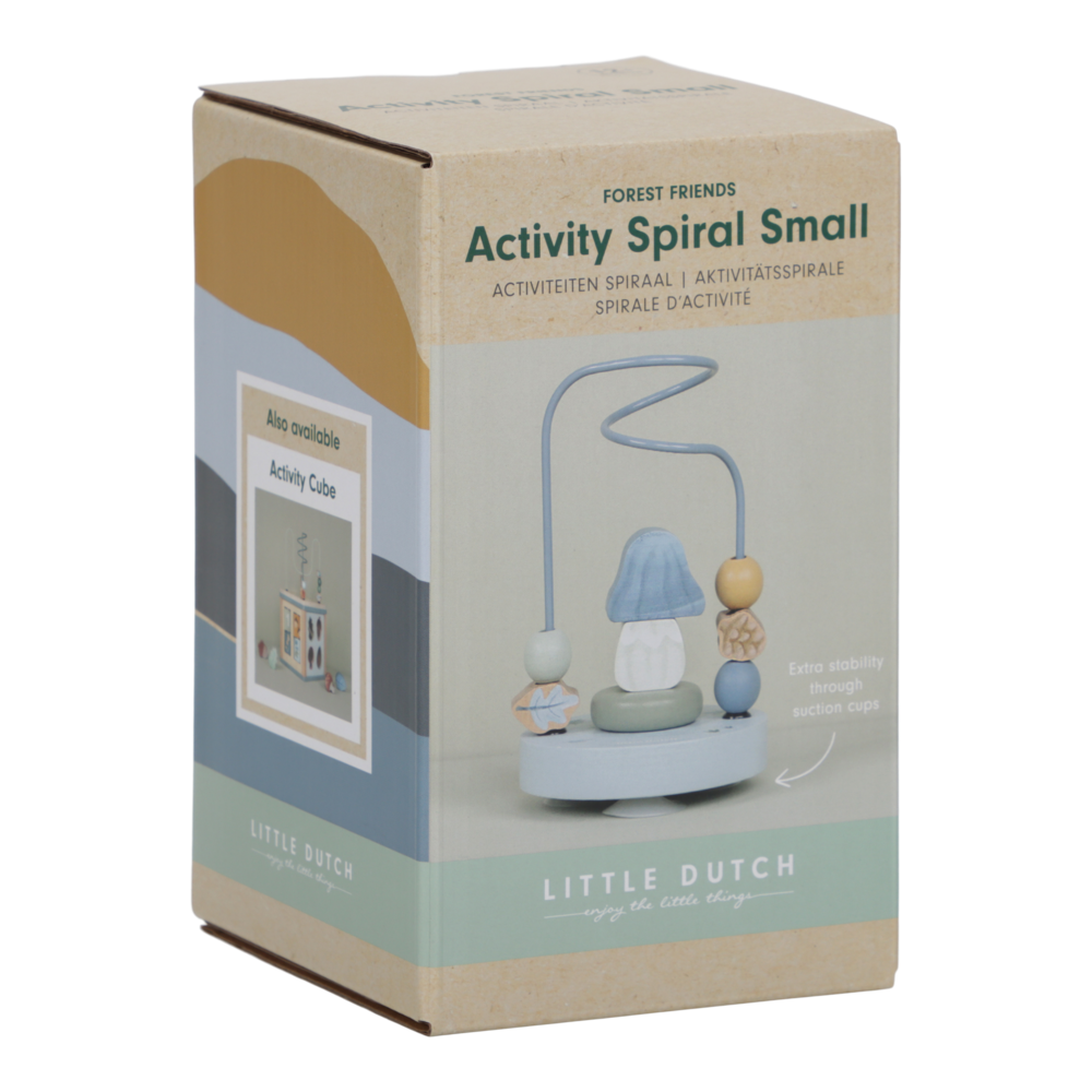 Jucarie din lemn FSC - Spirala cu Activitati - Forest Friends - Little Dutch 