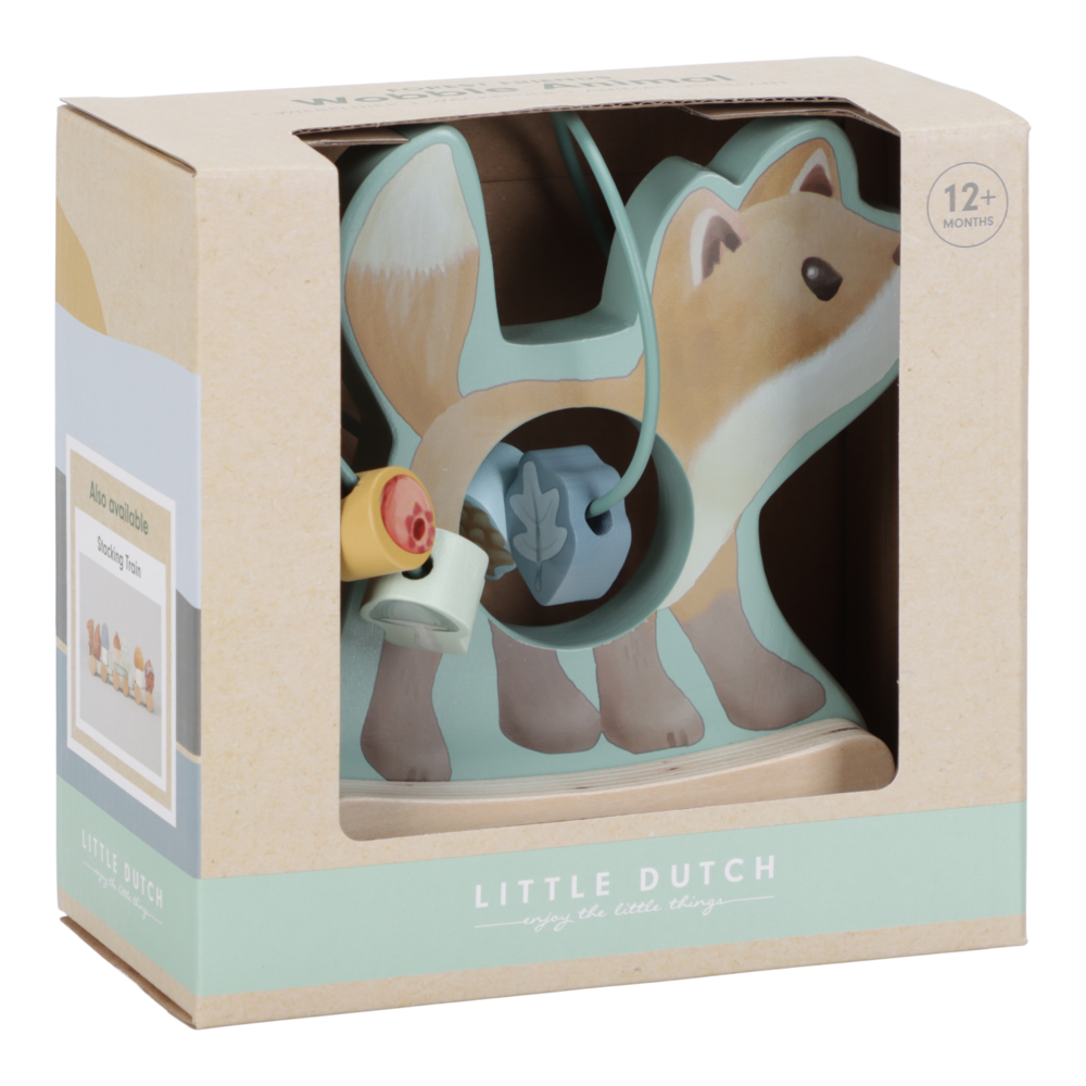 Jucarie din lemn FSC - Vulpe - Forest Friends - Little Dutch 