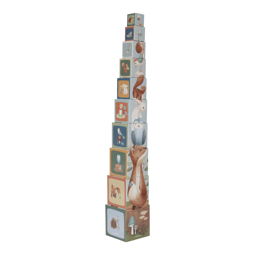 Cutii pentru stivuire din carton FSC - Forest Friends - Little Dutch 
