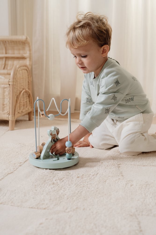 Jucarie din lemn FSC - Spirala cu Activitati Mare - Forest Friends - Little Dutch 