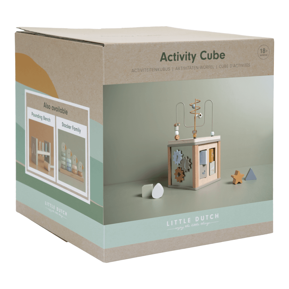 Jucarie din lemn FSC pentru stivuire - Flori - Fairy Garden - Little Dutch 
