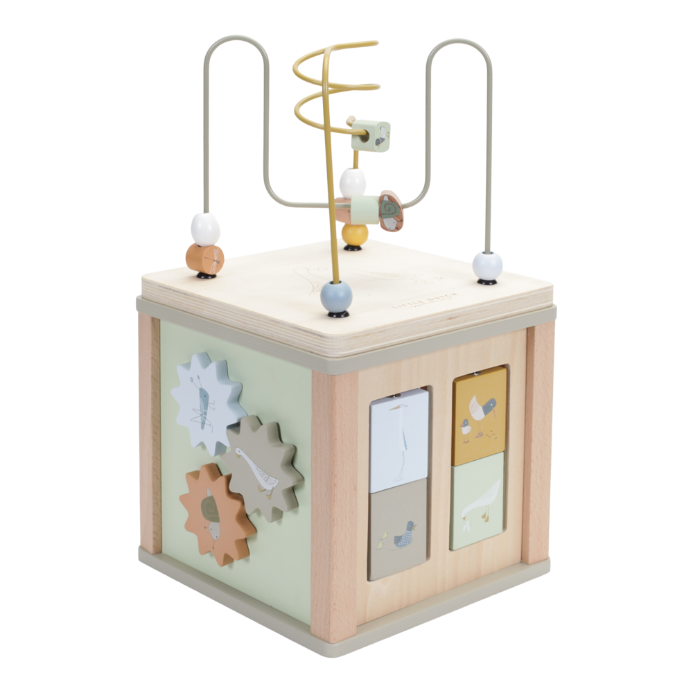 Jucarie din lemn FSC pentru stivuire - Flori - Fairy Garden - Little Dutch 
