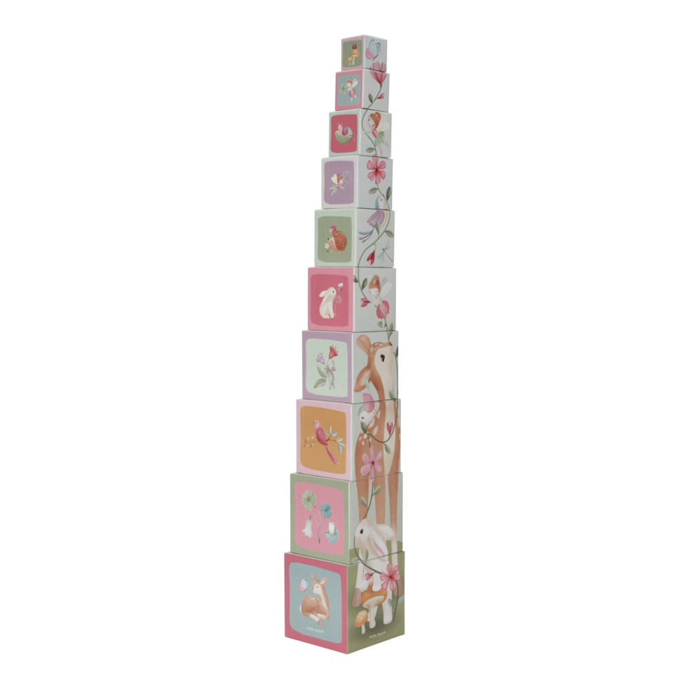 Cutii pentru stivuire din carton FSC - Fairy Garden - Little Dutch 