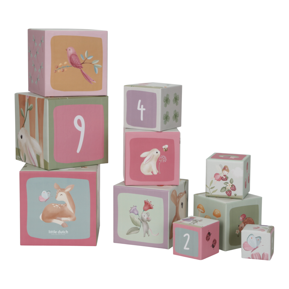 Cutii pentru stivuire din carton FSC - Fairy Garden - Little Dutch 