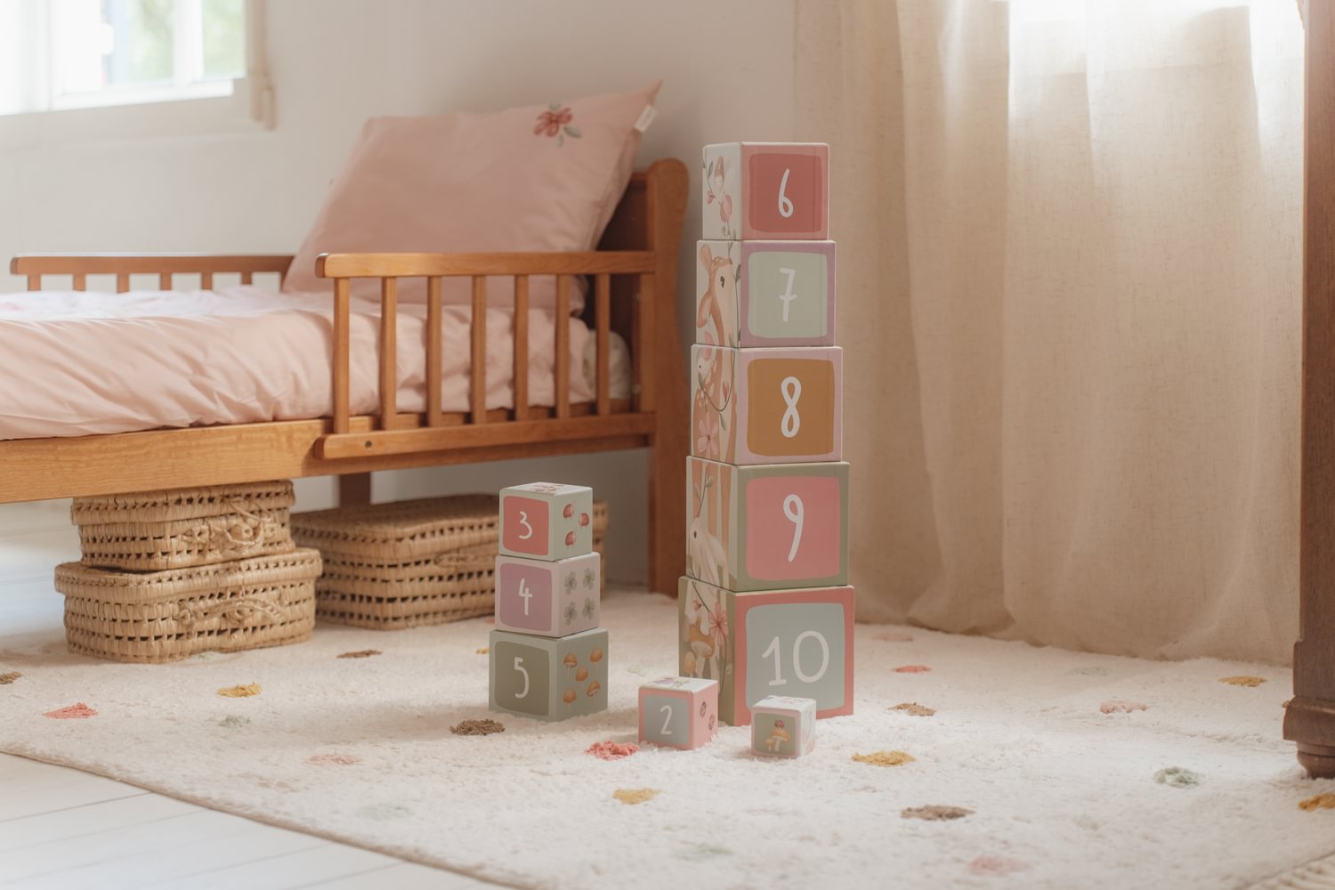 Cutii pentru stivuire din carton FSC - Fairy Garden - Little Dutch 